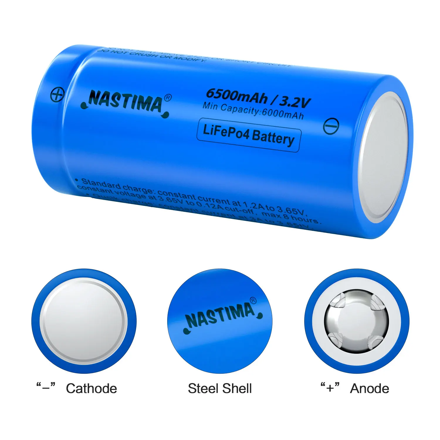 Nastima 32700 LiFePo4 akumulator 3.2V 6500mAh fosforan litowo-żelazowy do panelu słonecznego lampy ogrodowe