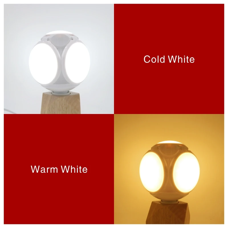 

LED Spotlight Light Cold/Warm White LED Folding Bulb 40W E27 Football UFO Bulb Lamp 360 degrees AC 85-265V 110V 220V Lampada