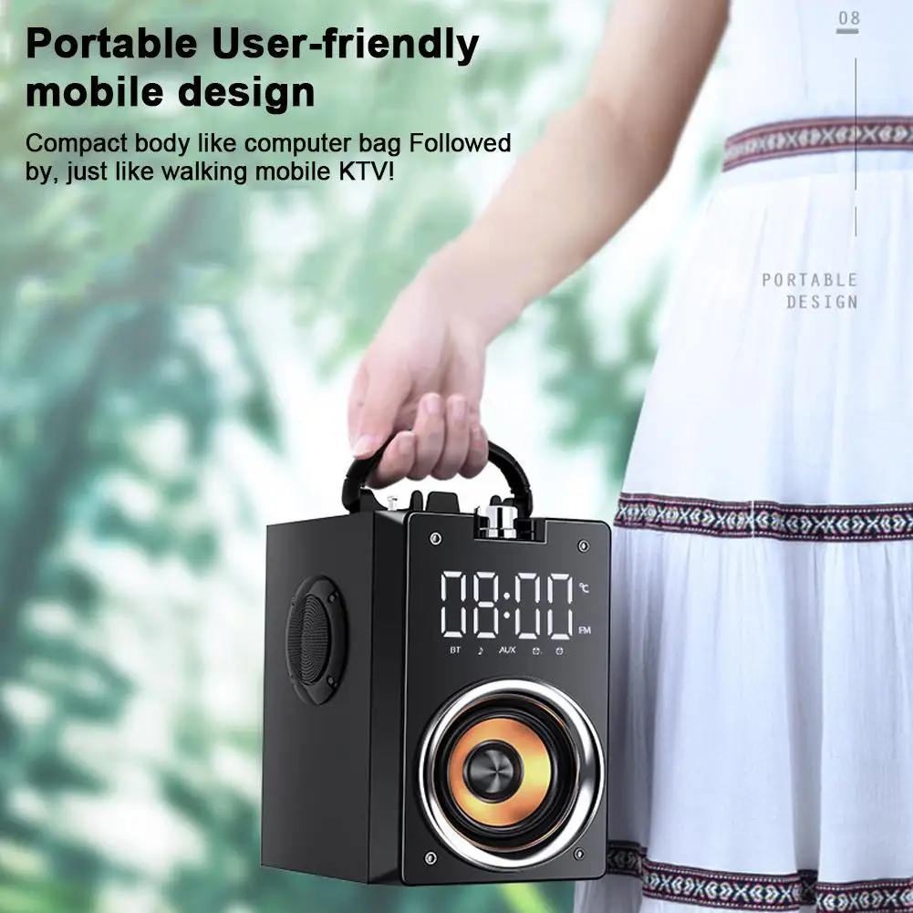 Altoparlanti Bluetooth Super Bass colonna portatile Subwoofer Stereo 3D ad alta potenza supporto centro musicale AUX TF Radio FM HIFI BoomBox