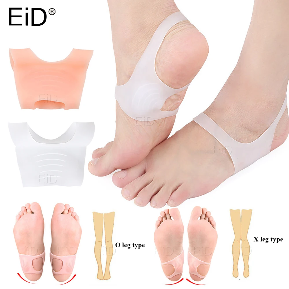 EiD XO-type Legs Orthopedic Foot Corrector Insoles Silicone Gel Arch Support Pad Flat Foot Orthotic Insert Pain Relief man women