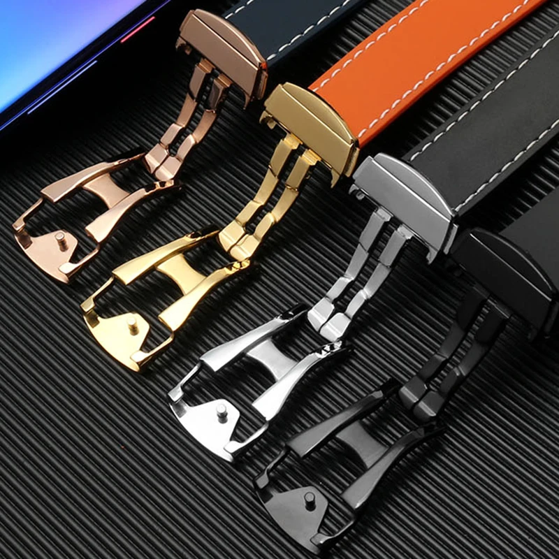 High quality rubber watch strap  for Omega Haima super universe Hamilton Navy Red frog Rubber Watchband 20 22mm folding buckle