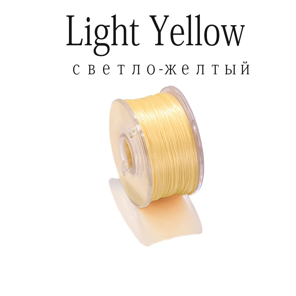 50 Yards Nylon-Perlenfaden, nicht elastisch, Perlenfäden, Rocailles, Kordelfaden für DIY-Armbänder, Halsketten, Schmuckherstellung, Zubehör