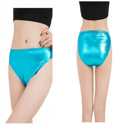 Speerise pantaloncini metallici blu cielo per adulti prestazioni di balletto pantaloni da ballo pantaloncini bottino di base mutande Fitness ragazze