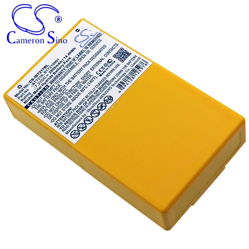 CameronSino Battery for Itowa Boggy Combi Caja Spohn fits Itowa 26.105 BT7216 BT7216MH Crane Remote Control battery 2000mAh