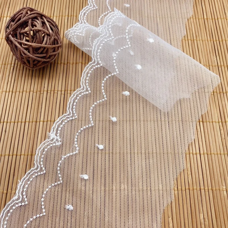 높은 품질 웨이브 코 튼 수 놓은 레이스 바느질 가구 액세서리 DIY 수 제 공예 재료