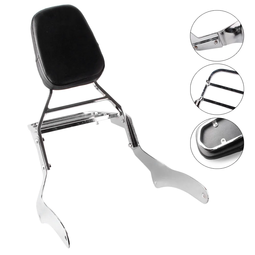 

For Kawasaki Vulcan VN900 Classic 1996-2012 Chrome Aluminum Motorcycle Rear Passenger Backrest Sissy Bar w/ Luggage Rack