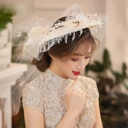 Fancy Bridal Hats Vintage Wedding Accessories Free Shipping Hats with Feathers Netting