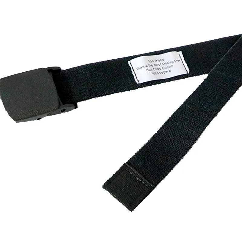 

Elastic Stripe Stretch Unisex Belts Patchwork Color Canvas Smooth Buckle Men Belt Plastic Buckle Women Belts Casual Nylon Belt