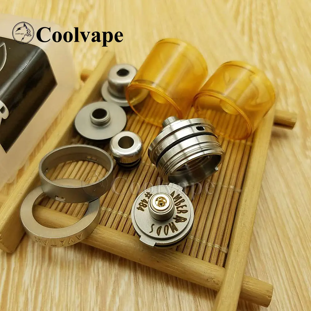 الرمزية هيئة الطرق والمواصلات Doggystyle لقيط RTA إعادة البناء e-السجائر خزان 316 SS 22 مللي متر 3.4/5 مللي MTL و DL علوي ملء رذاذ vs taifun هيئة الطرق والمواصلات