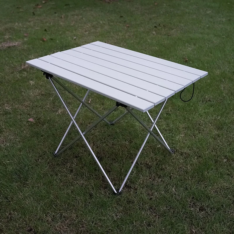 Escritorio portátil de aleación de aluminio, mueble ultraligero, mesa plegable para acampar, cena al aire libre, muebles para interiores y exteriores