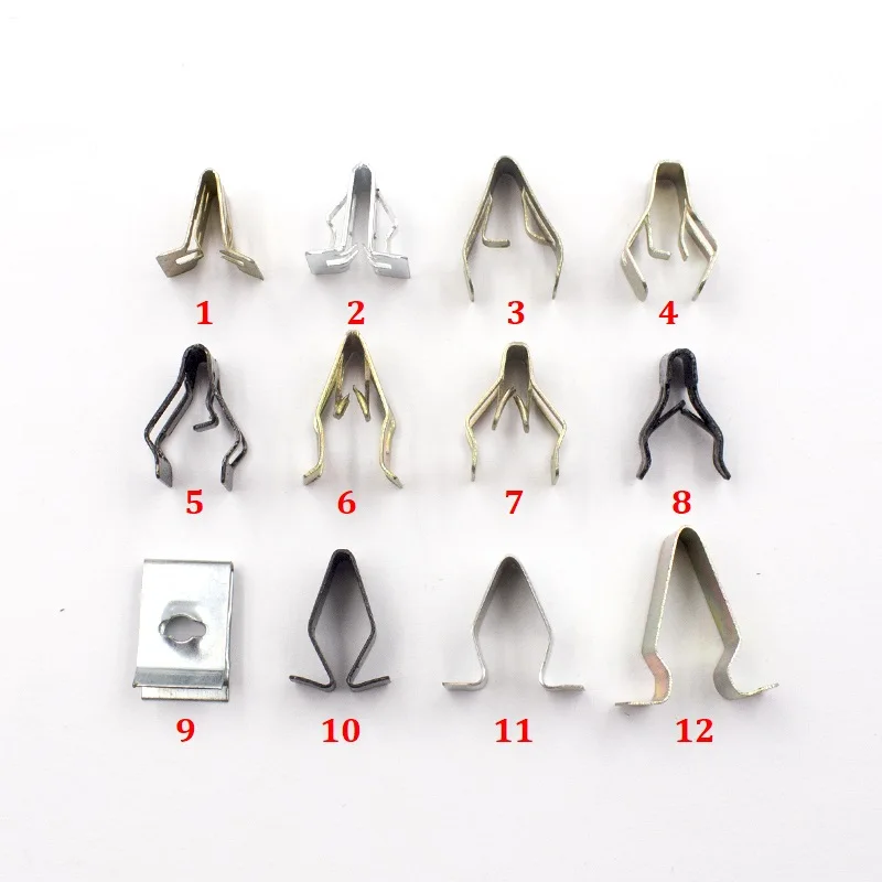 Mixd Metal Clips Retainer Instrument panel Auto Fasteners Universal Car Body Radios Dashboard DVD Metal U cord lock Clip