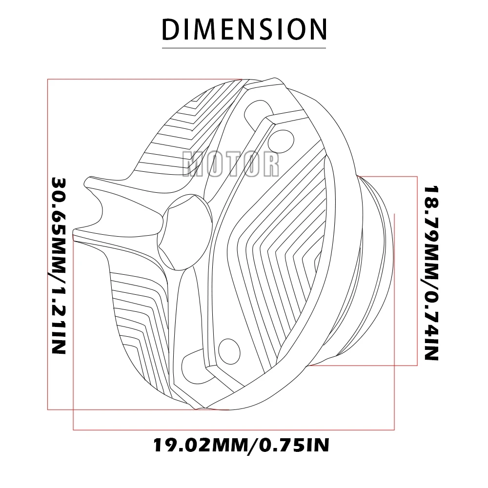 For Suzuki SFV650 GLADIUS 2009-2015 2010 2011 2012 2013 2014 SFV 650 Motorcycle Motorbike CNC Engine Oil Filler Cup Cover Plug