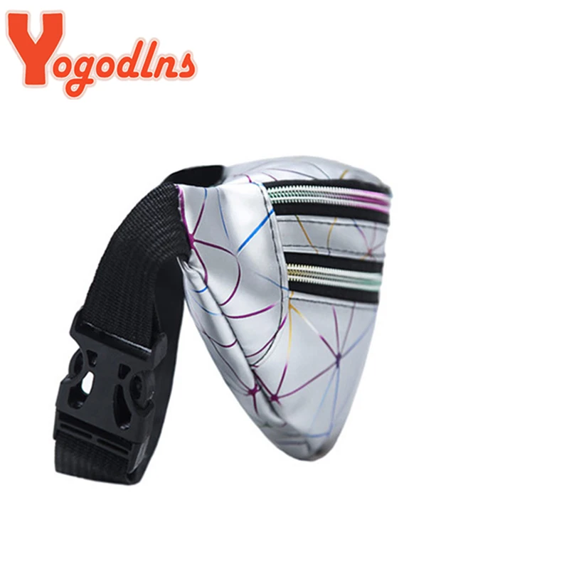 Yogodlns Waist Bags Women Fanny Pack female banana Belt Bag Wallet Bag Holographic Waist Packs Laser Phone Chest Pouch