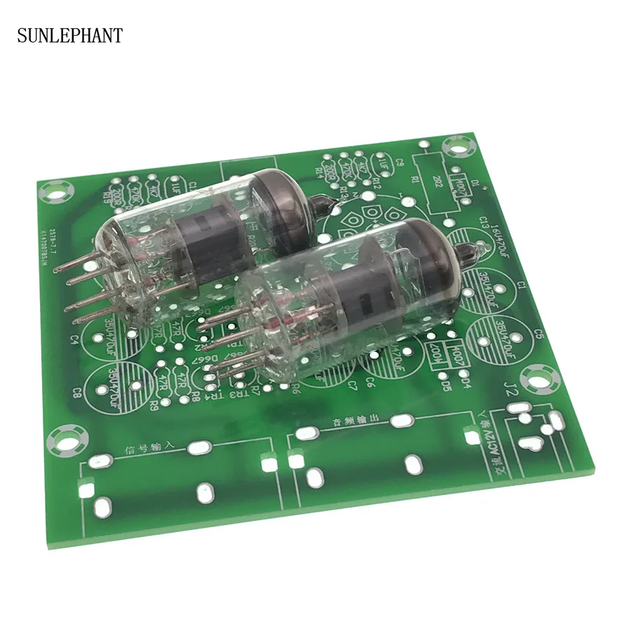 プリアンプボードヘッドセット,アンプ,バッファー,アクリル,diyケース,6 j1,新しいコレクション,ac12v/1a 2.0