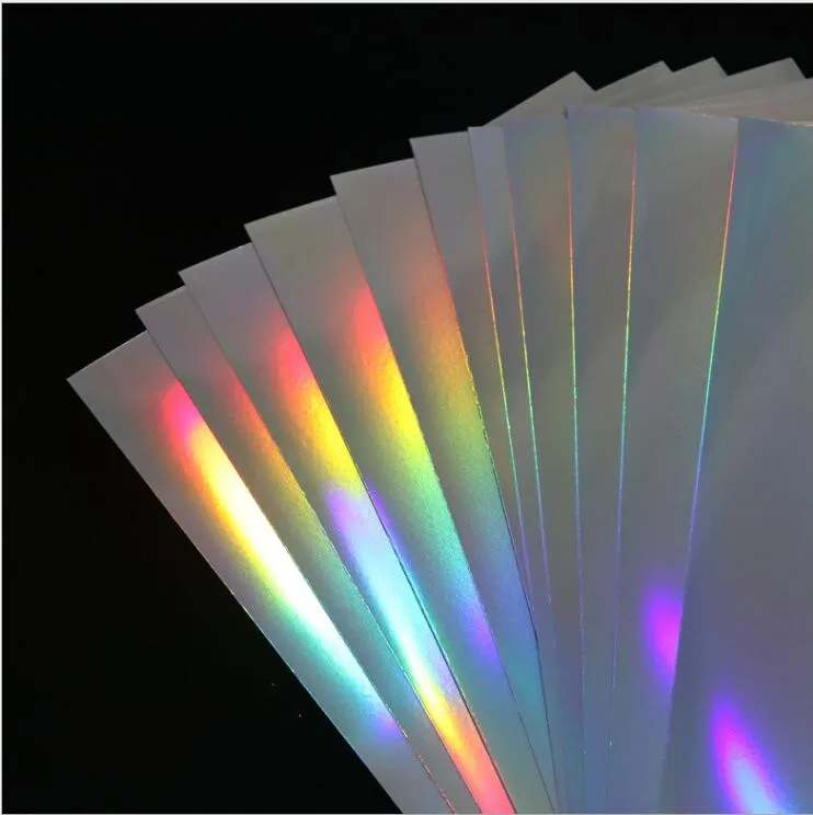 5pcs/lot Waterproof A4 Blank HOLOGRAM SILVER Sticker Label Paper for Inkjet printer High quality professional special layer