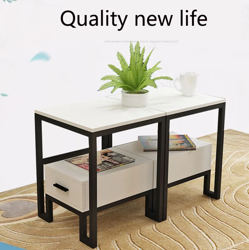 Contracted Sitting Room  Small Tea Table Mini Sofa  Corner Ark Bedroom Edge Desk Bedside Table Ark Furniture спальня мебель