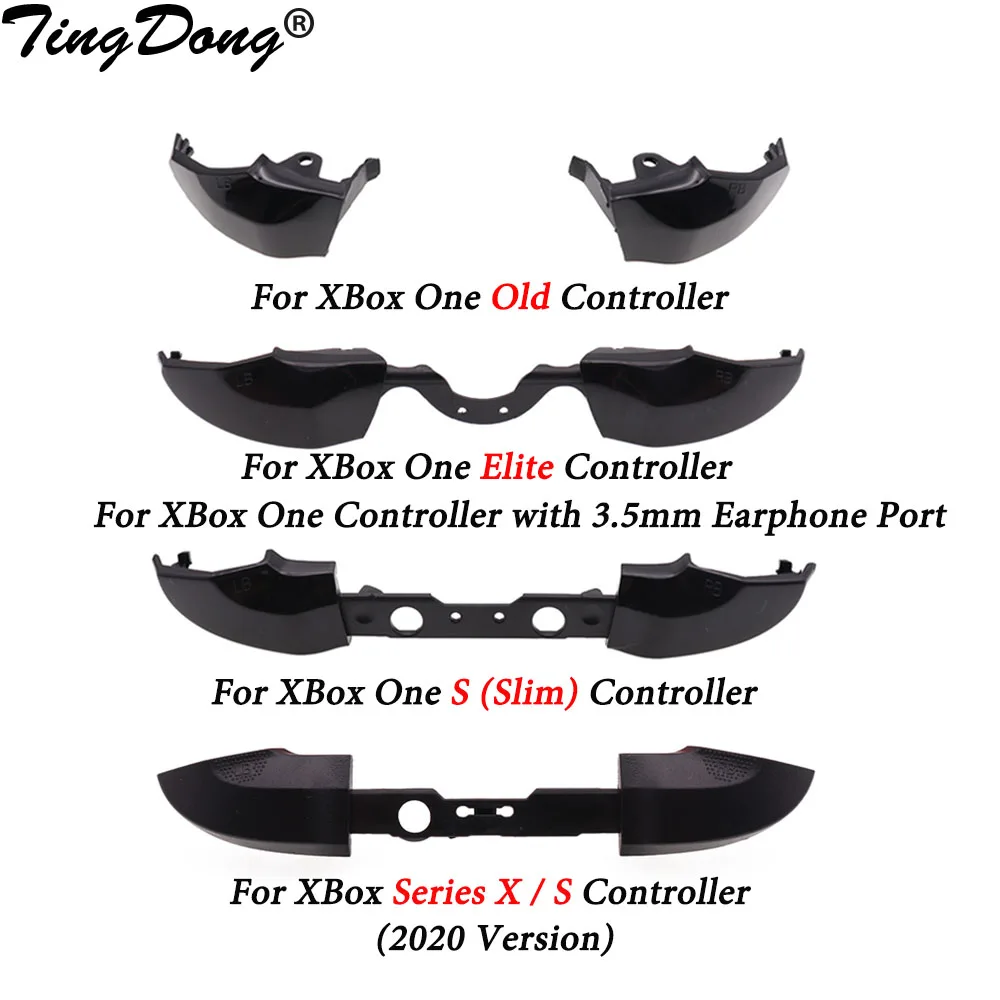 

TingDong for Xbox One S Elite Controller RB LB Bumper Trigger Buttons Mod Kit for XBox Series X S Gamepad Game Accessories