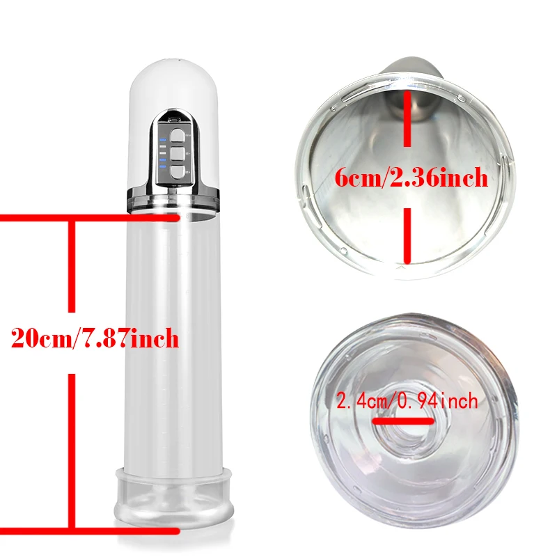 Electric Penis Pump Male Masturbator Penis Extender Vacuum Pump Extend Penis Enlargement Enhancer Massager  Sex Toys for Men