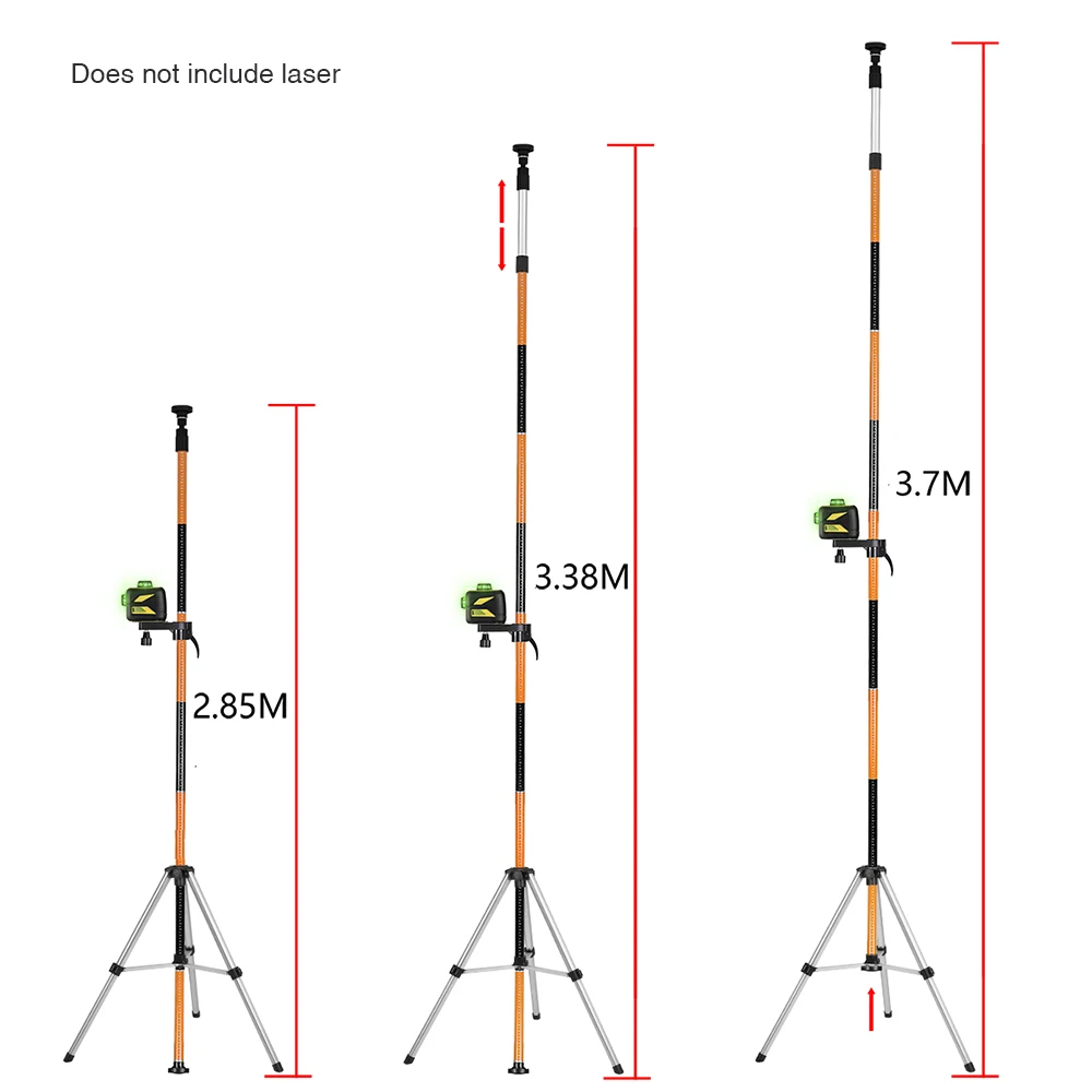 Imagem -02 - Firecore-poste Telescópico a Laser 36 m Interface e Extensível Suporte Haste de Teto Mais Tripé Oco