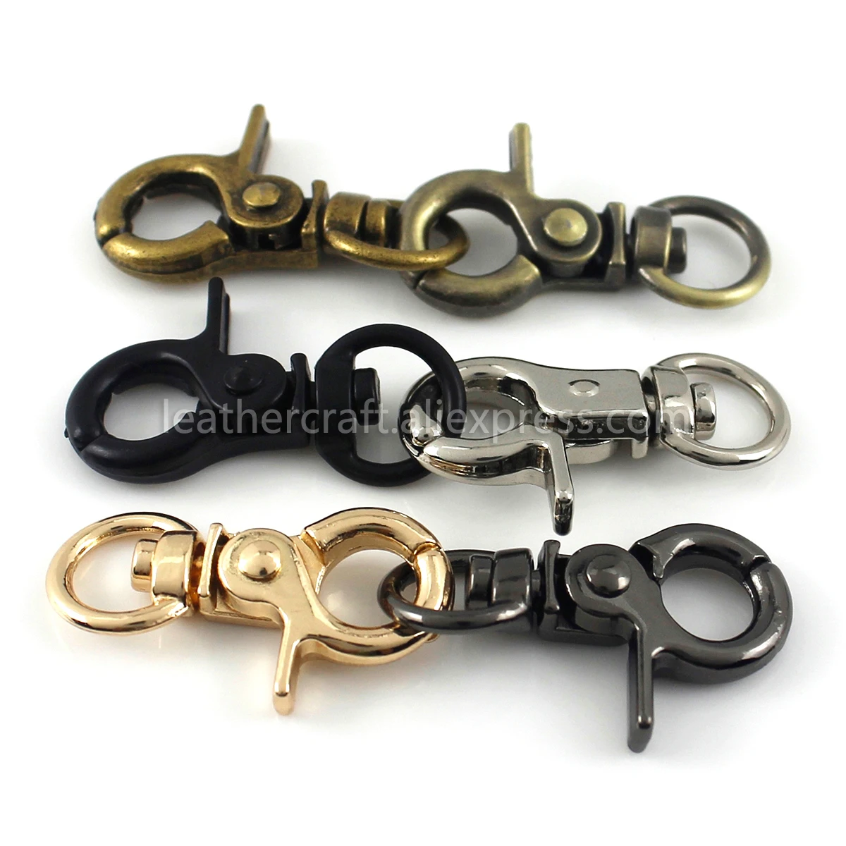 1x Metal Tiny Snap Hook Trigger Lobster Clasps Clips Spring Gate Leather Craft Tiny Pet Leash Bag Strap Webbing Keychain Hooks