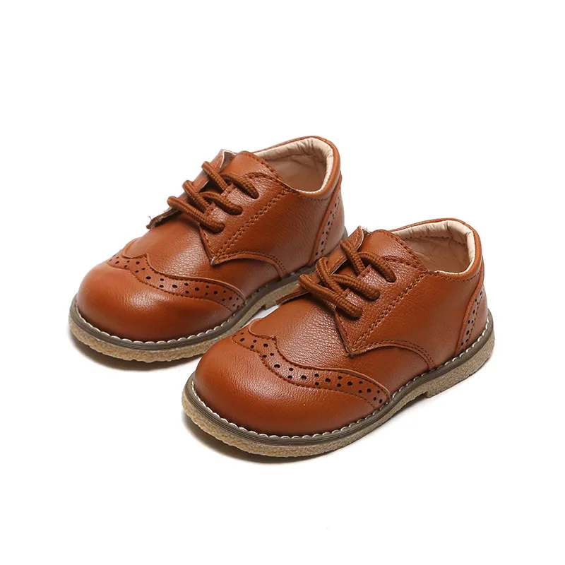 2024 New Spring Autumn Children Leather Shoes for Boys Girls Casual Shoes Kids Soft Bottom Casual Outdoor Shoes Baby Sneakers