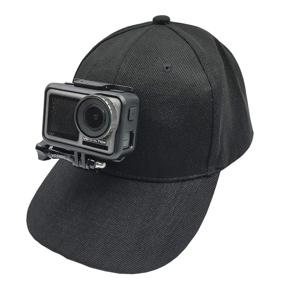 Baseball Sunshade Hat Cap with Quick Release Buckle Mount for GoPro Hero 8/7/6/5/4/DJI OSMO Action/Pocket/Insta360 one X Cameras