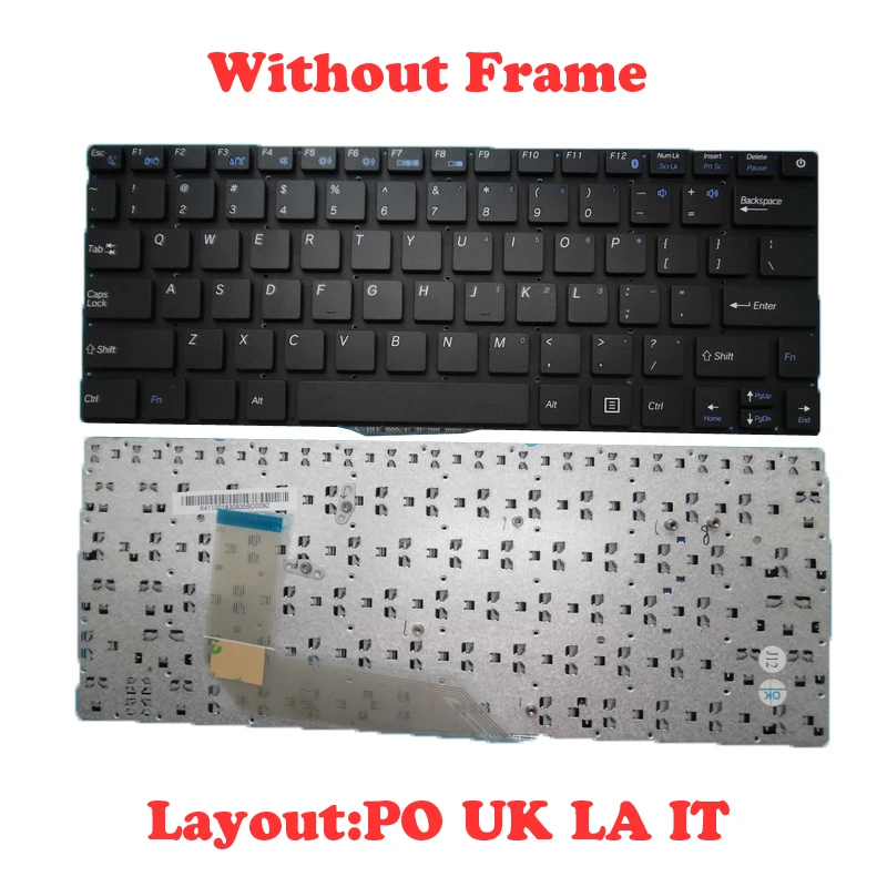 

PO UK Keyboard For Compumax For Slim Book 13.3 For Ultra Book 13.3 Portugal For Topstar TU131 United Kingdom Latin America Italy