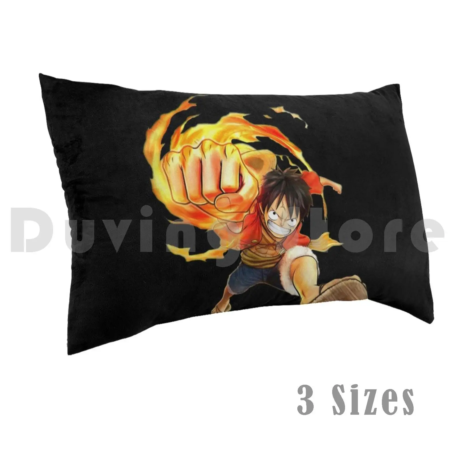 Angry Luffy Shirt Pillow Case 20*30 Inch Luffy Anime Zoro Manga Nami Usopp Chopper Pirates