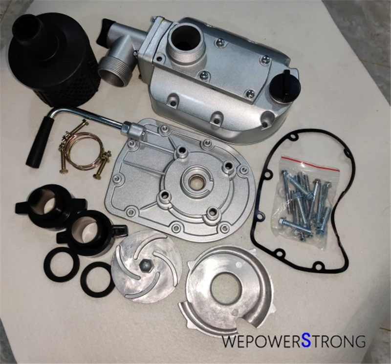 1.5 In. Aluminum Pump Assy. Whole Kit W/ 38mm Inlet And Outlet Fits 152F 154F GX100 Type Gas Engine With 10mm Thread Shaft