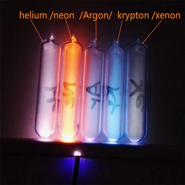 Glass Seal Rare Gas Hydrogen Oxynitride Argon Argon 99.999% High Purity Luminescent Gas Element Collection Teaching Experiment