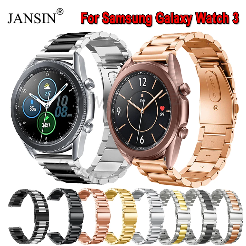 

Stainless Steel Metal Strap For Samsung Galaxy Watch 3 45mm 41mm Strap Bracelet watch Band for Samsung Galaxy Watch 3 Wristband