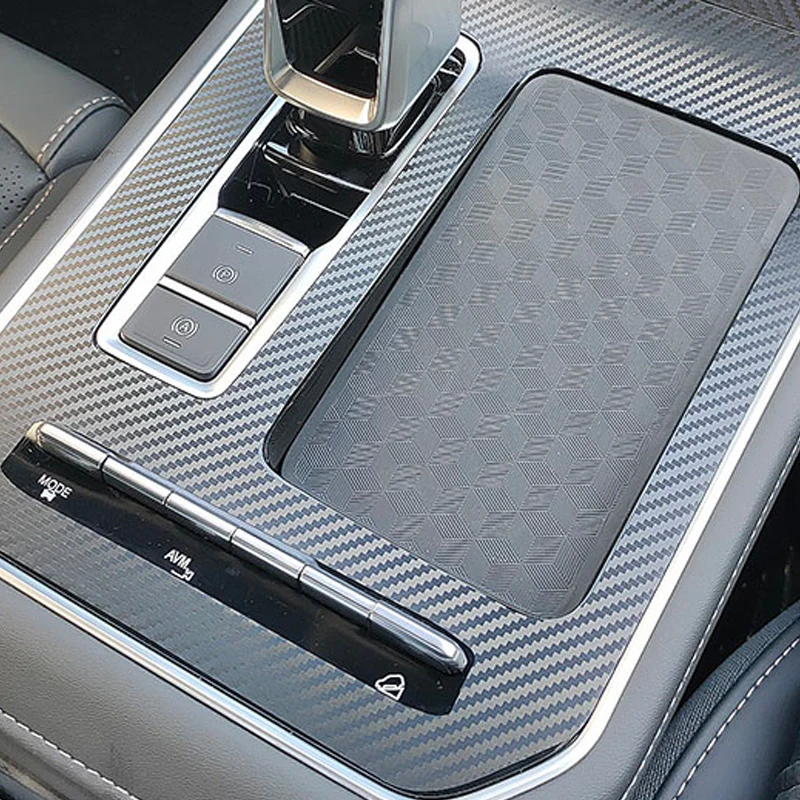 For Chery Tiggo 7 Pro 2023 2022 2021 Car Console Gearbox Panel Sticker Strips Carbon Fiber Film Garnish Interior Accessories