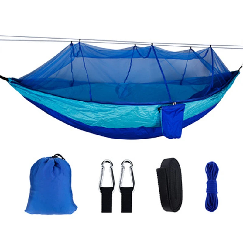 

1-2 Person Portable Outdoor Camping Hammock With Mosquito Net High Portable Mosquito Net Hammock Tent With Adjustable Straps