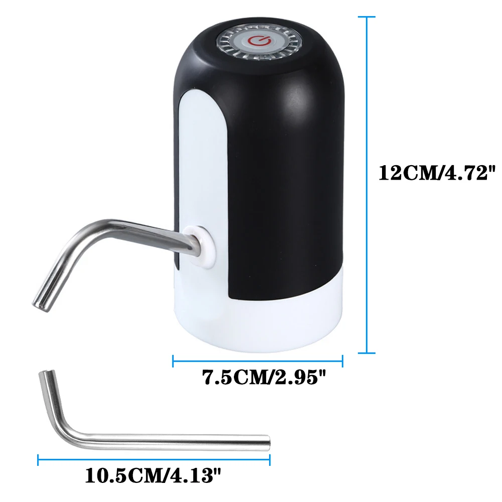 Pompa per bottiglia d\'acqua ricarica USB distributore automatico di acqua elettrico pompa per bottiglia pompa per acqua interruttore automatico