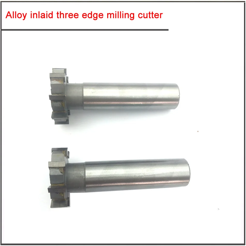 T-Slot milling cutter 16/20/25/30/35/40/45mm T-groove milling cutter for welded tungsten steel Welded carbide straight shank