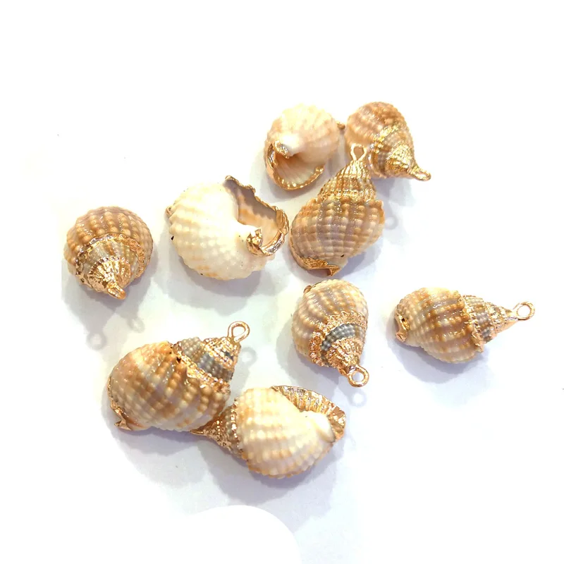 Natural shell Conch shape Pendants Exquisite charms for Jewelry Making DIY Bracelet earring Necklaces Accessories 12x40-16x30mm