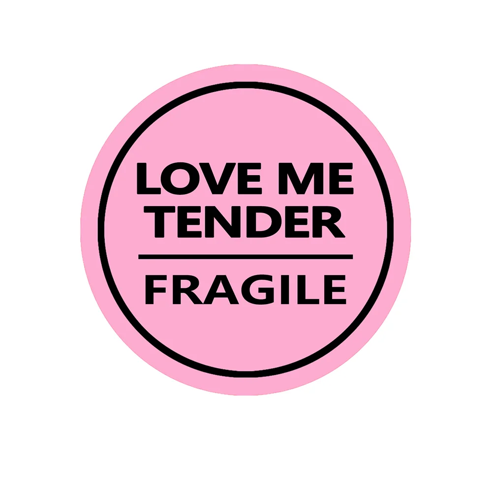 2 Inch 504PCS Pink Fragile Sticker Love Me Tender Shipping Label for Envelope Gift Jewelry Bag Care Warning Shipping Stickers