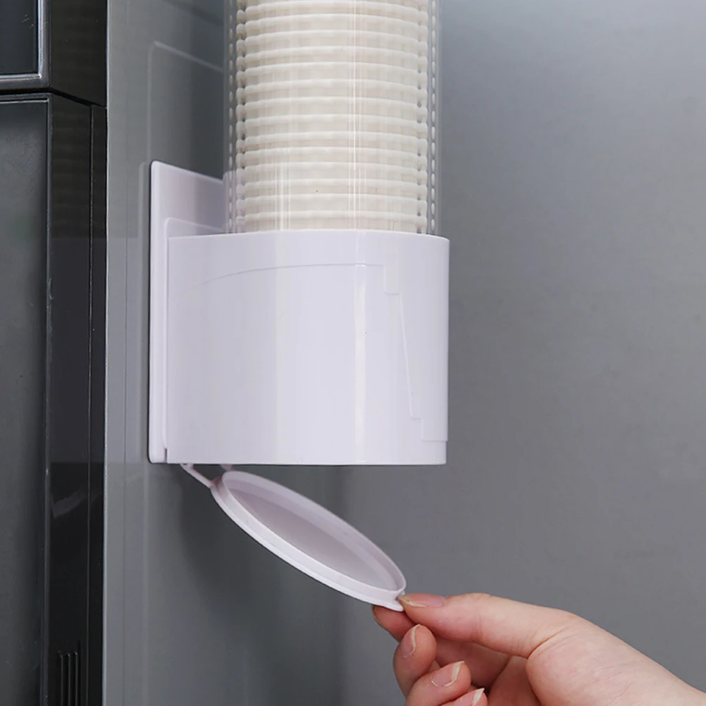 Disposable Paper Cup Holder Anti-Dust Paper Cup Dispenser Automatic Water Cup Holder Wall Hanging Design More Convenient To Take