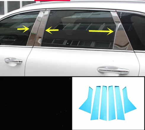 

For Kia Sorento 2015-2019 Stainless Steel Chrome Window Pillar Posts Cover Trim Molding Garnish Guard Exterior Accessories