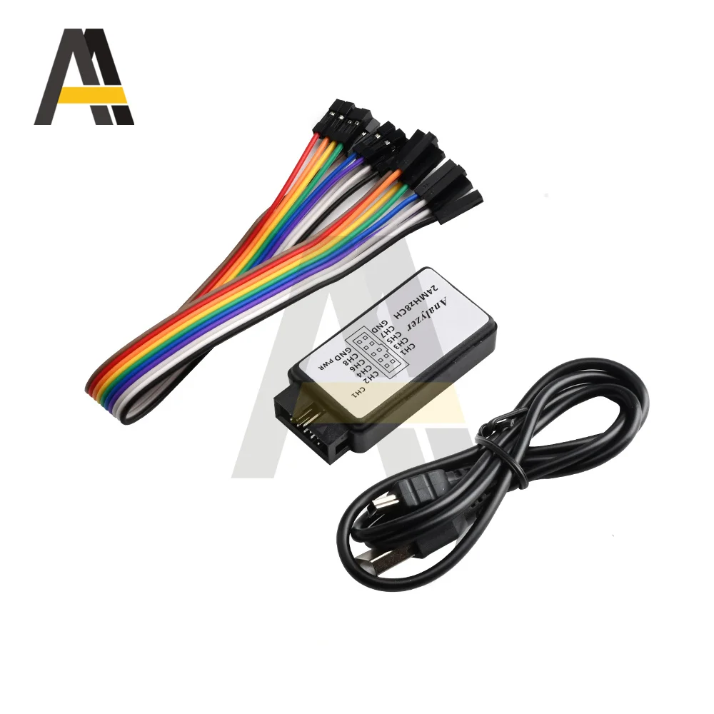 Analisador Lógico do Usb 24mhz Canais 24m Segundos Analisador Lógico Depurador para o Braço Fpga Lógica Analisador Lógica Lógica 24m 8ch