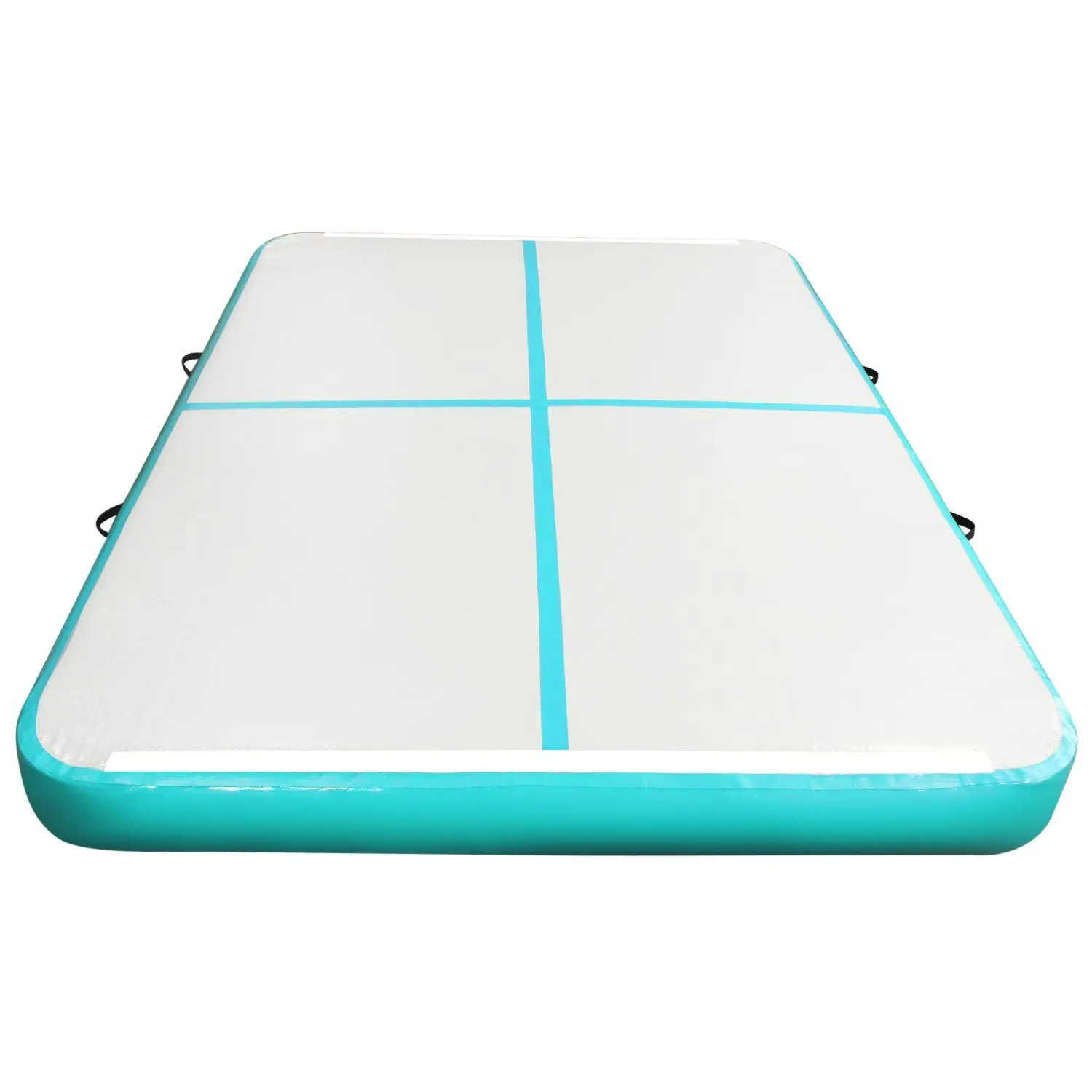 HIBADOU Air Track Gymnastik-Luftmatte, 3 x 2 x 0,2 m, Tumble Track Tumbling-Matte, aufblasbare Fußmatten mit elektrischer Luftpumpe – Detail 4