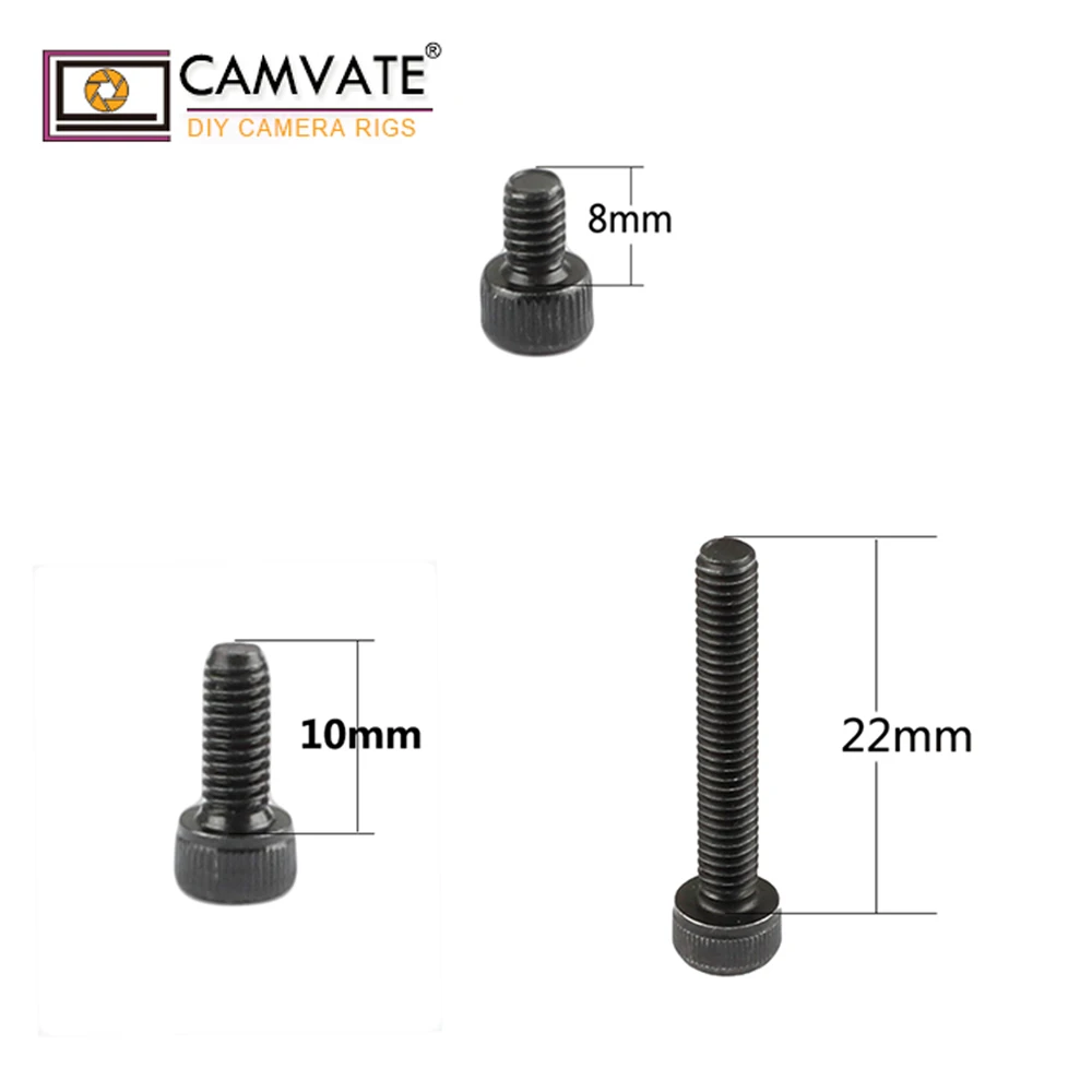 CAMVATE Standard 15 Pieces Three-Types M4 Male Thread Hex Screw Pack Cup Head (8mm/10mm/22mm length) For 3mm Hexagon Spanner New