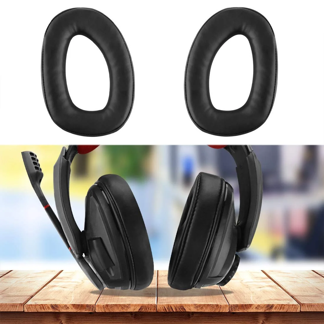 Substituição Headband Earpad para Sennheiser, Gaming Headsets, GSP300, GSP301, GSP302, GSP303, GSP350, GSP370, GSP 300, 301, 302, 303, 350, 370