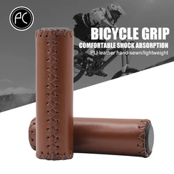 PCycling-Ultralight Hand-stitched Grips, PU Comfortable Non-slip Handlebar Tape, MTB Road Bike, Cycling Parts