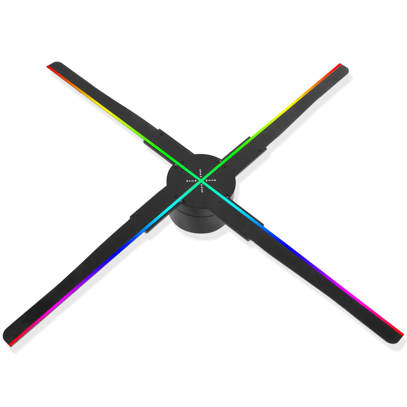 EU/US/UK 3D 552LED Hologram Advertising Display Fan High-Resolution & Wifi 52cm Added Holo Graphic Projector Fan Business Store