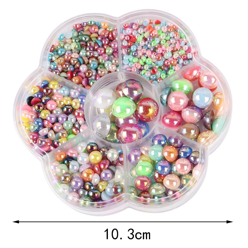 

3 коробки 3-12 мм жемчужные бусины полукруглые плоские белые акриловые бусины цвета слоновой кости для DIY аксессуары для изготовления ювелирных изделий