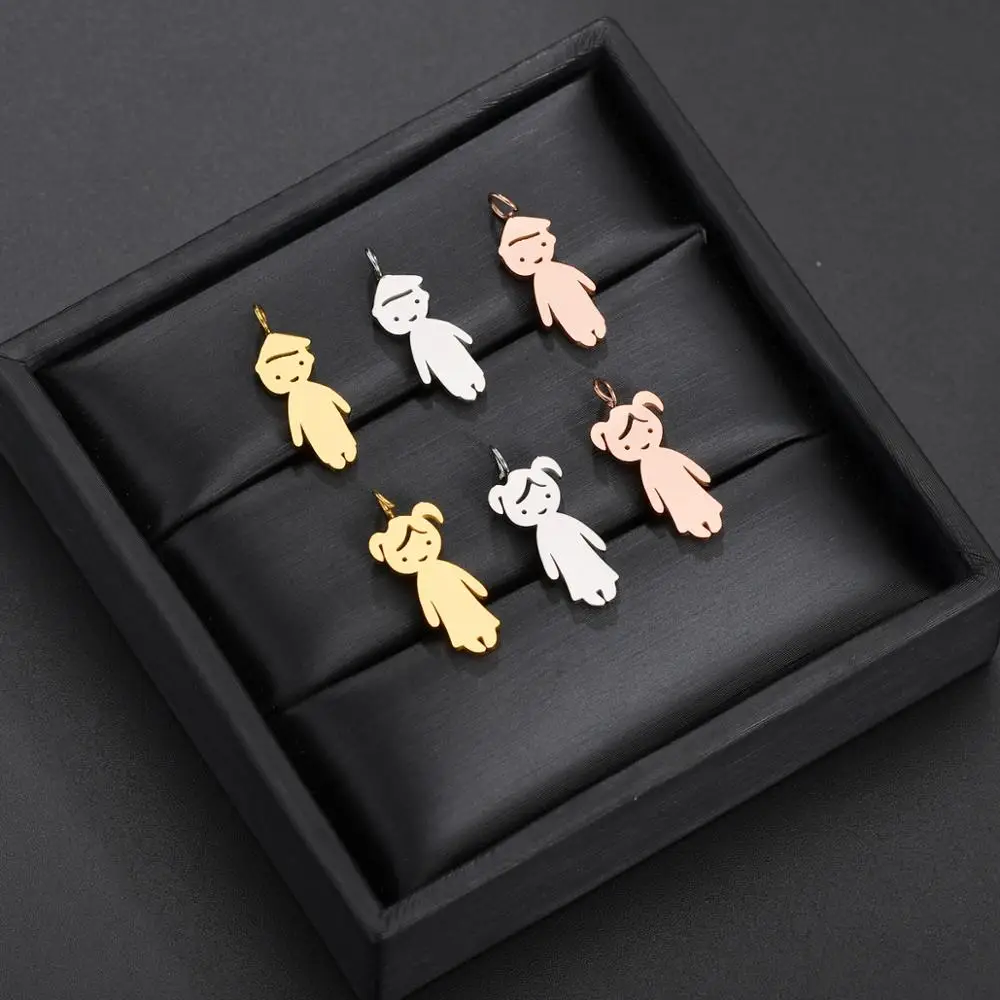 Gepersonaliseerde Rvs Jongen Meisje Kinderen Hanger Ketting Vrouwen Kind Gegraveerd Naam Datum Kralen Ketting Familie Sieraden