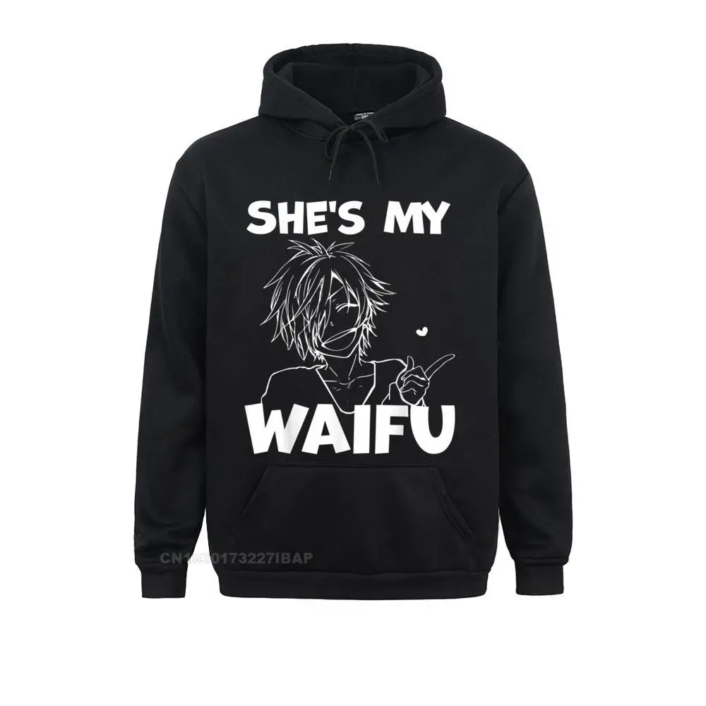 

She's My Waifu Funny Anime Matching Couple Boyfriend Gift Wholesale Men's Sweatshirts Crazy Hoodies Printed Clothes Labor Day