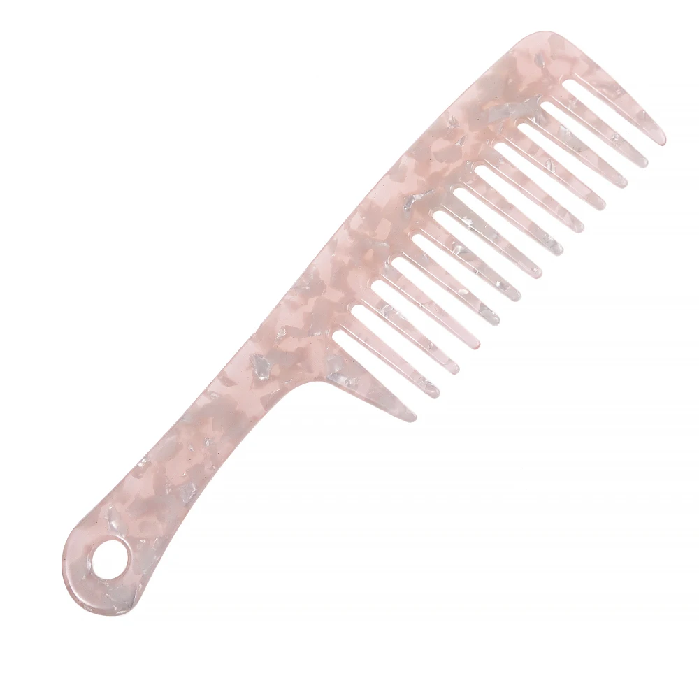 Moderm Acetate combs Tortoiseshell Wide tooth Hair brush Women\'s comb Hairdressing Comb Reduce Hair Loss Hair Care Tool brown