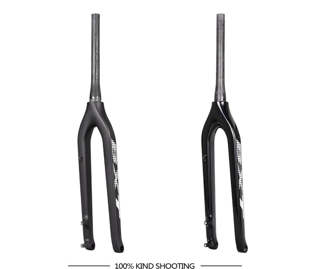 BXT 29er Carbon MTB Gabel 100*15mm Konische Steckachse Fahrrad-Mountainbike-Gabel für Rennzwecke Fahrradgabel Scheibenbremse 160mm – Detail 7